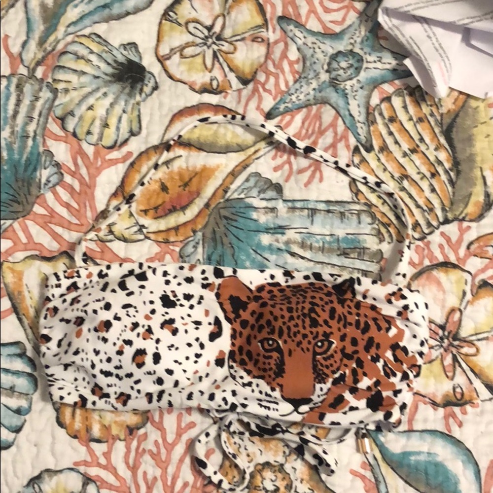 Cheetah bikini top